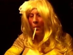 Blonde Satin Maid Smoking Max 120's