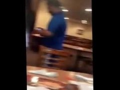 Customer makes a blowjob to a waiter not to pay the bill