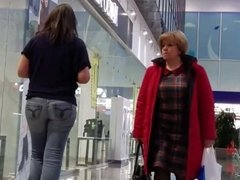 MILF's ass in the mall