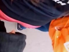 Touching Big Ass Milf in spandex (This video it's not mine)