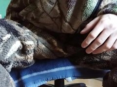 FUCKING FLEECE JACKET & CUMSHOT IN HUNTING BERBER FLEECE