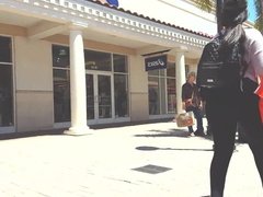 Candid voyeur gorgeous big ass latina shopping