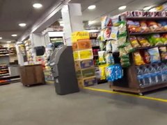 Candid voyeur two hotties in convenience store