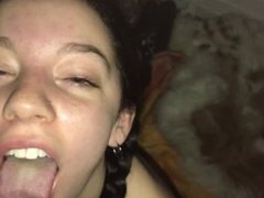 Teen Slut Sucks The Icing Off Cock And Swallows Cum