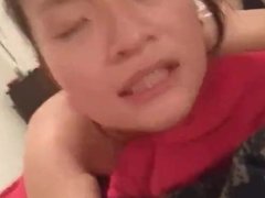 Asian wife destroyed by black bull