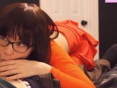 Velma sucking cock cosplay