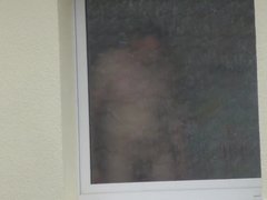 Voyeur - Window Shower Spy - sexy neighbours, just him again