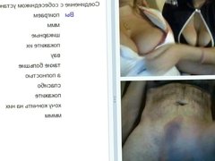 Videochat #10 Two busty girls and my dick