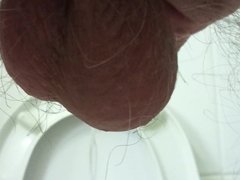 Pissing in hotel toilet for more than one minute