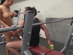 Jade Laroche gets fucked in a gym