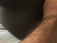 The Sound of White Balls Slapping Black Pussy