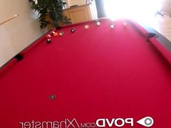 POVD Corner pocket creampie with tight pussy blonde