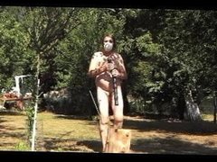 amateur boy slave dildo anal fisting outdoor garden toy 37.m