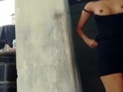 Indian Teen Flashes in Public