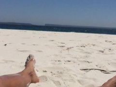 Cheating - Latina fucked on the beach by a stranger
