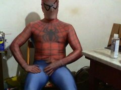 Spiderman lycra muscle fleshlight