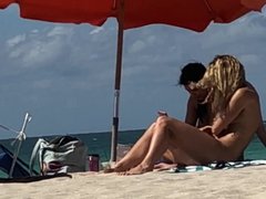 Nude Australian and Russian on Beach