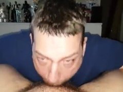 Sucking big hairy dick