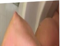 Ryan Conner fucks her ass with dildo in bath