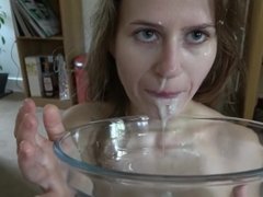 Drinking spit sperm piss cocktail!