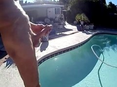 Cumming In The Pool