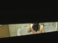 Karina in der Badewanne Bad  wife shower  hidden voyeur