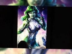 Cum tribute to She Hulk