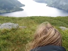 Me and my ex-boyfriend on a trip in Norway