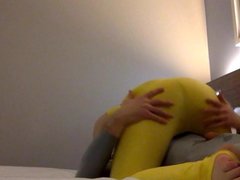 Wifey Lycra Spandex Catsuit BJ & Cum