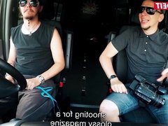 German Babe Tricked and Fucked in the Van - #LETSDOEIT