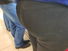 I touched big ass milfs in tight jeans