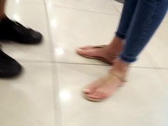 candid nice pedicured sexy feets toes