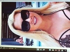 Black Bikini Blonde Cum