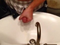 Cum in sink then all over self
