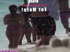 Big Ass Thong Hot Bikini Beach Teens Voyeur Spy
