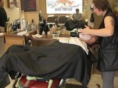 Lady Barber Face shaving