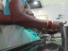 Tamil MILF fucked in Kitchen table