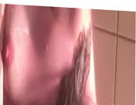 Mia dildos pussy in shower