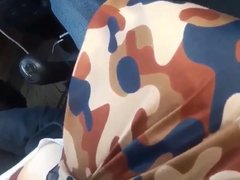 Hijab Wife Suck and Playing in Car