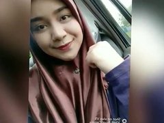 Hijab Indonesian Girl Play With Her Tits