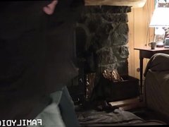 Young Twink Stepson And Stepdad Fuck Next To Fireplace