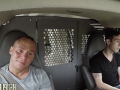 Hitchhiker needs to suck cock and give ass to appease hunk