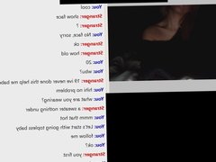 Omegle - 19yo shows tits for first time on cam