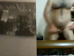 Dad Wanking & Dancing on webcam.
