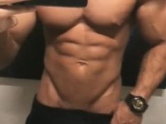 Bodybuilder with Huge Pumped Cock