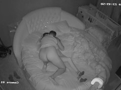 Couple fucking in Bedroom HACKING CAM