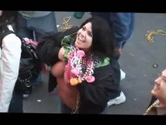 Tit-flashing at Mardi Gras