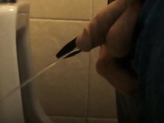 High and tight circumcised penis peeing 3