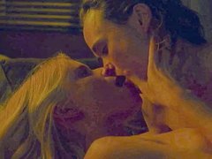 Kate Mara and Ellen Page topless lesbian scene, no sound