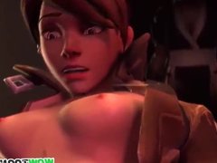 Dva from Overwatch gets missionary sex